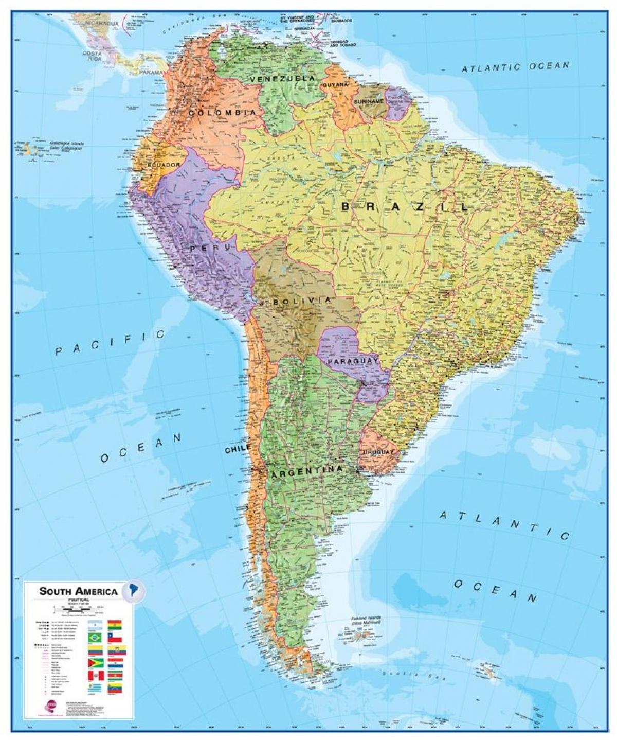 carte du Pérou en amérique du sud