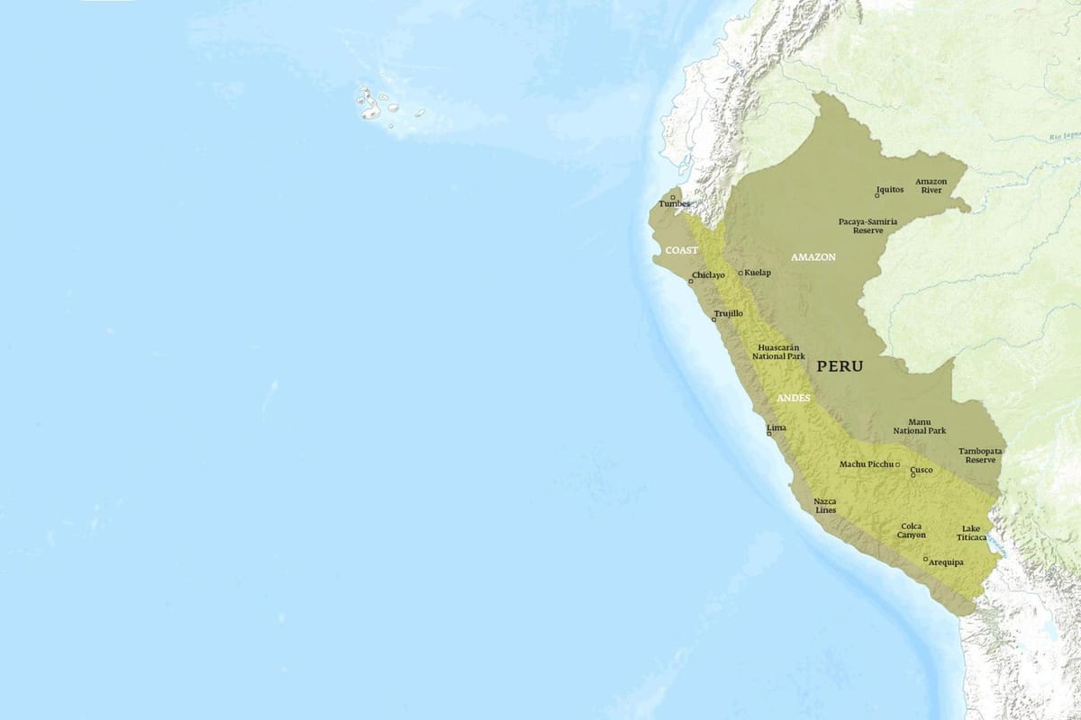 carte de kuelap Pérou