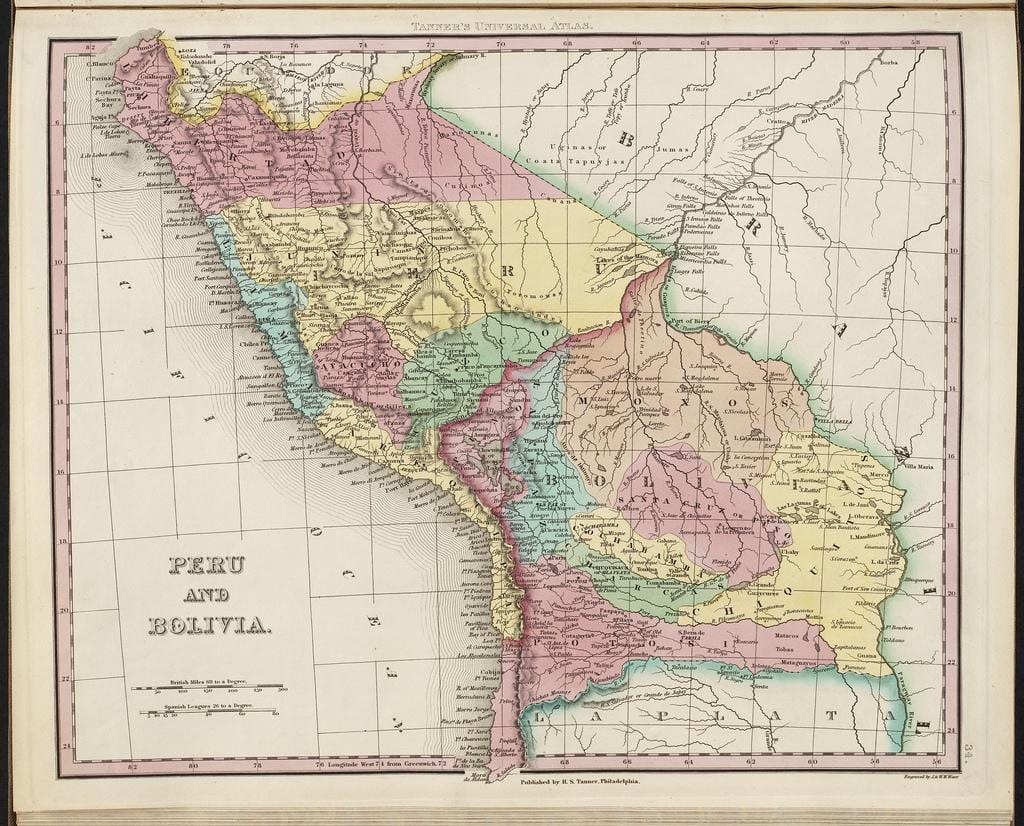 carte de l'ancien Pérou 