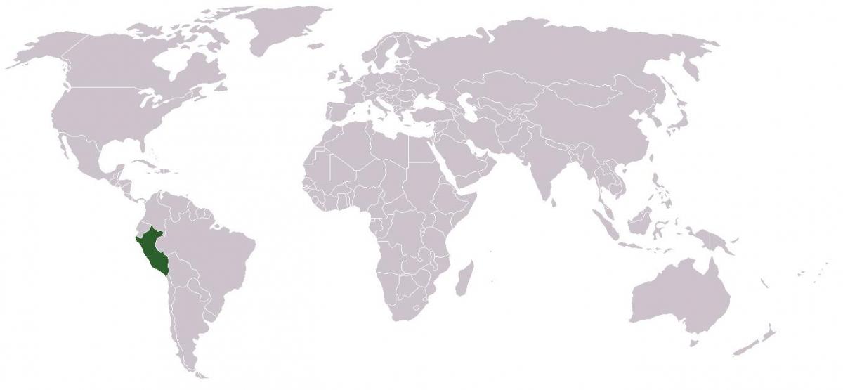 carte du Pérou mondiale