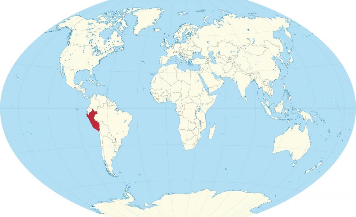 Pérou, pays la carte du monde