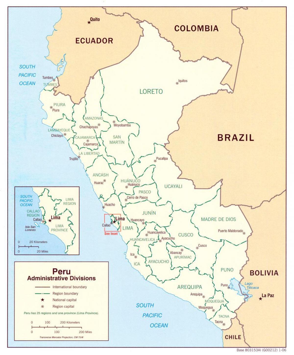 carte montrant Pérou