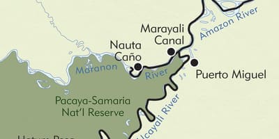 Amazon Pérou carte