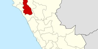 Carte de la région de cajamarca au Pérou