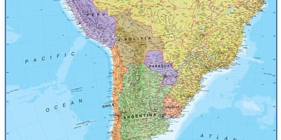 Carte du Pérou en amérique du sud