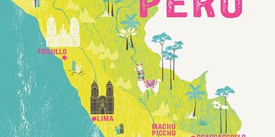 Carte du Pérou pour les enfants