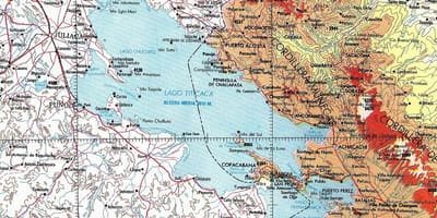 Carte du lac titicaca au Pérou 