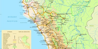 Carte du nord du Pérou