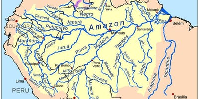 Les rivières au Pérou à la carte