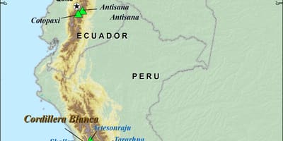 Andes péruviennes carte