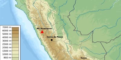 Carte d'Altitude au Pérou