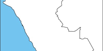Pérou carte vierge