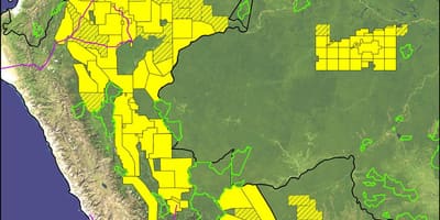 Pérou forêt amazonienne carte