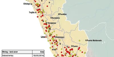 Carte du Pérou ressources naturelles