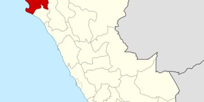 La carte de piura, Pérou
