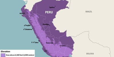 Carte de zika Pérou